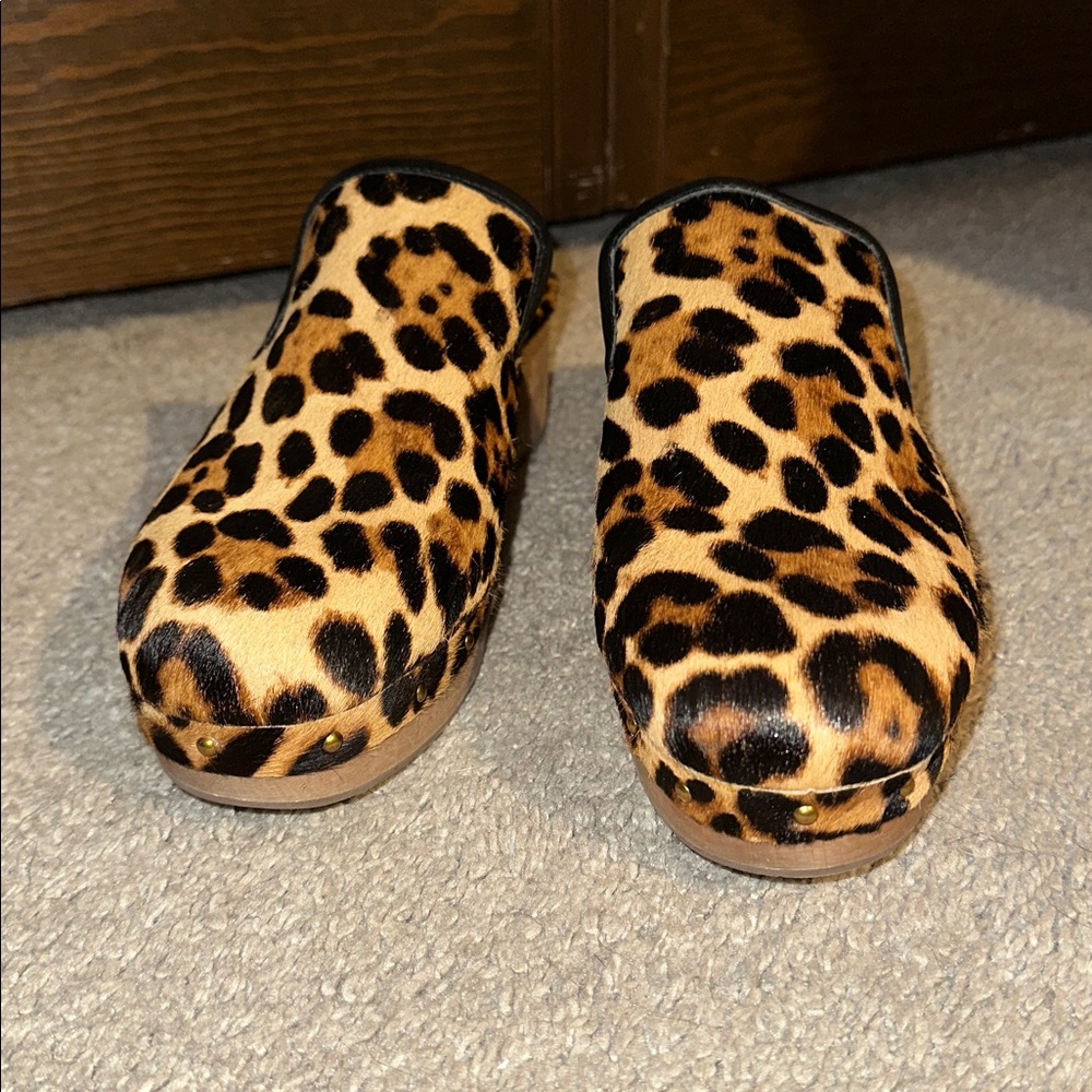 J. Crew leopard calf hair clogs - Picture 4 of 5